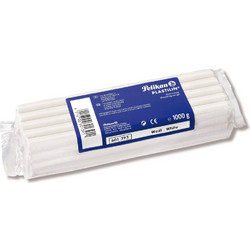 Pelikan Plastilin QualittsKnetmasse 1 kg wei speziell frellbau (Schule und Industrie) (601393)