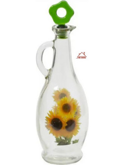 Μποτίλια Γυάλινη Λαδιού 750ml Πολύχρωμη 10x29.5cn ForHome 034564 - For Home