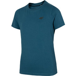 4F Παιδικό T-Shirt Κοντομάνικο Πετρόλ HJZ22-JTSM001-32S