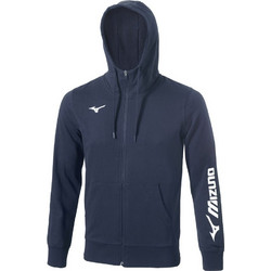 Mizuno Terry Ανδρική Ζακέτα Φούτερ με Κουκούλα και Φερμουάρ Μπλε 32EC7B7014