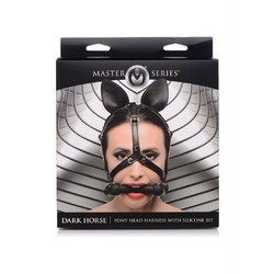 Master Series Dark Horse Pony Head Harness