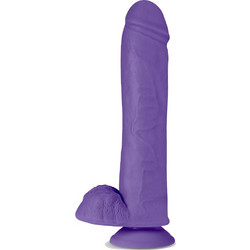 Blush Au Naturel Bold Big John Ρεαλιστικό Dildo με Βεντούζα & Όρχεις 29cm Μωβ