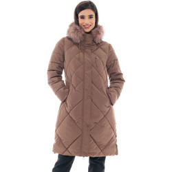 Splendid Γυναικείο Μπουφάν Χειμωνιάτικο Puffer Μακρύ Καφέ 48-101-016