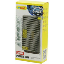 Andowl Τροφοδοτικό LED Ισχύος 200W με Τάση Εξόδου 12V Q-D15A