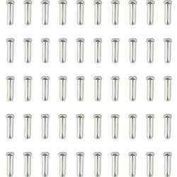 4 τεμάχια cable stopper ντίζας φρένων σε ασημί χρώμα