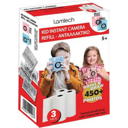LAMTECH 3PACK KID INSTANT CAMERA REFILL 8M FOR LAM114246 & LAM114253