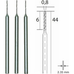 PROXXON ΤΡΥΠΑΝΙΑ 0,8mm ΣΕΤ 3 ΤΕΜ 2885220