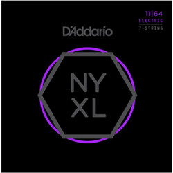 D'Addario NYXL Σετ 7 Χορδές Ηλεκτρικής Κιθάρας Nickel Plated Steel 11-64" Medium Tension