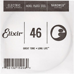 Elixir Strings NPL046 Nanoweb Χορδή Ηλεκτρικής Κιθάρας Nickel Plated Steel 46"