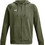 Under Armour Rival Ανδρική Ζακέτα Fleece με Κουκούλα και Φερμουάρ Χακί 1379767-390