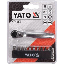 ΚΑΣΤΑΝΙΑ ΜΙΝΙ 1/4 ΜΕ 10 ΜΥΤΕΣ YATO YT-14390