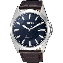 Citizen Platform Ανδρικό Ρολόι Solar με Καφέ Δερμάτινο Λουράκι BM7108-22L