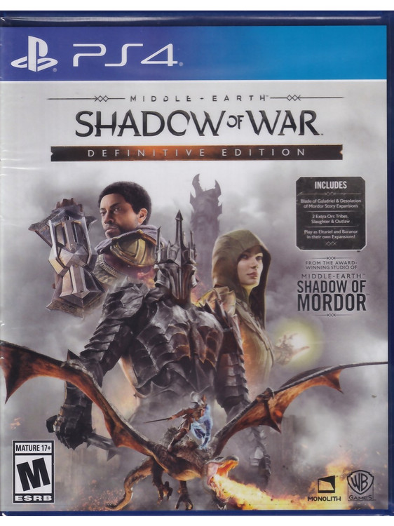 Middle-Earth Shadow Of War Definitive Edition PS4