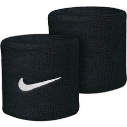 Nike Swoosh Wristbands 2P Μαύρα N.NN.04.010
