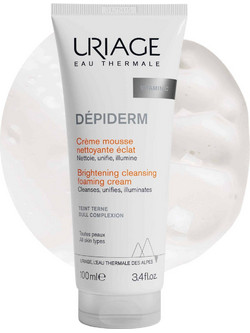 Uriage Depiderm Brightening Cleansing Ενυδατικός Αφρός Καθαρισμού Προσώπου 100ml