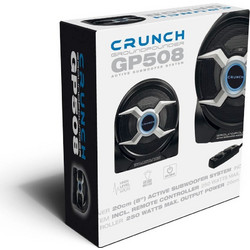 Crunch GP508 Αυτοενισχυόμενο Subwoofer Αυτοκινήτου 8" με Κούτα