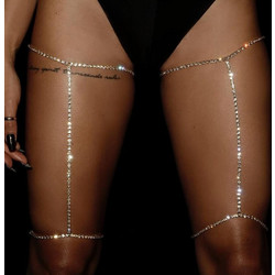 Κόσμημα για τα Πόδια με Στράς Body Jewellery Ασημί | BJ03 Hair Duty, hrd-BJ03