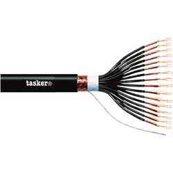 TASKER C312 PE MULTIPAIR AUDIO Καλώδιο Multi 12x2x0,22, Μαύρο (Κουλ. 100m)