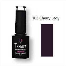 Trendy Soak Off 103 Cherry Lady Ημιμόνιμο Βερνίκι Νυχιών 6ml