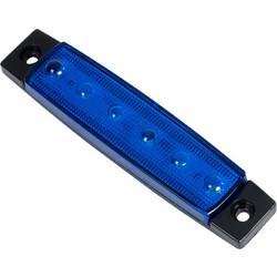 79903 Πλευρικά Φώτα Όγκου Φορτηγών LED 6xSMD2835 DC 10-30V 1.5W 100lm IP66 Mπλε - Μ9.5 x W2 x H1.1cm