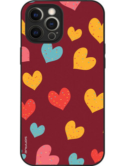 Sonique Heart Series Θήκη iPhone 12 Pro Max Burgundy