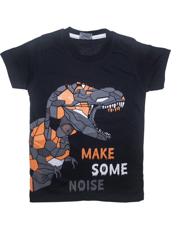 CMK Kids κοντομάνικη μπλούζα με τύπωμα Make Some Noise in Blue