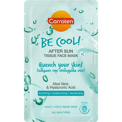 Carroten Be Cool After Sun Tissue Κρεμώδης Μάσκα Προσώπου για Ενυδάτωση & Λάμψη με Υαλουρονικό & Αλόη 20ml