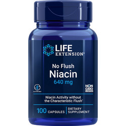Life Extension Nο Flush Niacin 640mg 100 Kάψουλες