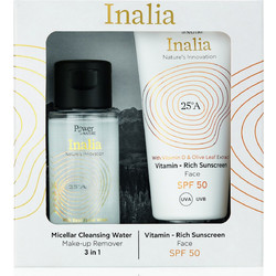 Power Health Inalia Vitamin Rich Sunscreen SPF50 50ml + Micellar Cleansing Water 50ml