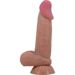 Pretty Love Sliding Skin Ρεαλιστικό Dildo με Βεντούζα & Όρχεις 19.4cm Καφέ