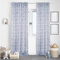 Kipper Flamingo Παιδική Κουρτίνα με Τρουκς 140x260 Star Blue