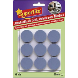 Supertite 8123 Στρογγυλές Τάπες Επίπλων Γκρι 30mm 18TMX