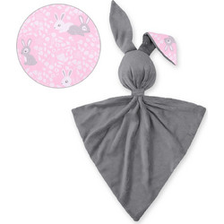 Cuddly rabbit double-sided - pink rabbits