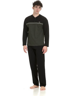 Zen by Daisy Ανδρική Χειμερινή Βαμβακερή Πυζάμα Regular Fit33238
