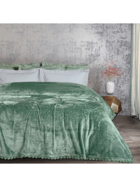 Κουβέρτα Μονή Fleece 160x220 - Das Home - 1184 - Μέντα
