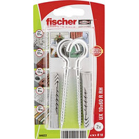 FISCHER 94622 ΝΑΙΛΟΝ ΒΥΣΜΑ ΜΕ ΓΑΝΤΖΟ ΣΕ BLISTER NV UX 10 x 60 RH K (ΣΥΣΚ. 2 ΤΕΜ.)