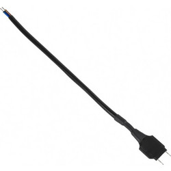 GloboStar 226034 Connector AC/DC Max 50m Τροφοδοσίας Για Όλες τις Μονόχρωμες Epistar Wide Ταινίες LED Διπλής Σειράς DC 230V 2 Pin Μ25 x Π2.3 x Y0.8cm