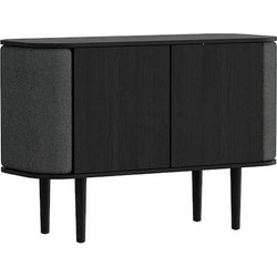 Μπουφές Treasures Horizons S 5106C709-04 109x43x75cm Black Oak-Dark Grey Umage Ατσάλι,Ξύλο