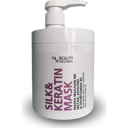 NX Beauty Professional Silk Keratin Infusion Μάσκα Μαλλιών Κερατίνης για Επανόρθωση 1lt