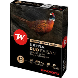 Winchester Extra Duo Faisan Φυσίγγια Συγκέντρωσης 12Cal 70mm 36gr 10τμχ