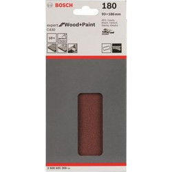 BOSCH ΓΙΑΛΟΧΑΡΤΑ ΤΡΙΒΕΙΟΥ ΜΕ ΤΡΥΠΕΣ 93Χ185ΜΜ Ν.240 10ΤΕΜ