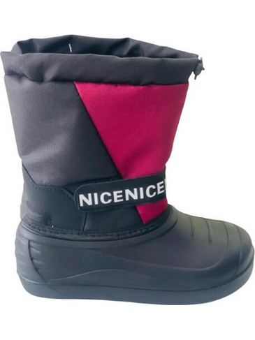 Παιδικές γαλότσες Childenland μαύρο/μπορντό (ETKS-40 BLACK/BORDEAUX)