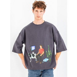 Tee Library Oversized Space Out T-Shirt (TCF-53-OT-Charcoal)