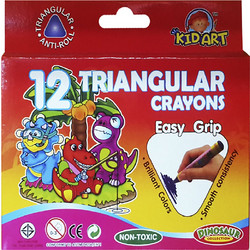Justnote Kid Art Triangular Κηρομπογιές Σετ 12τμχ