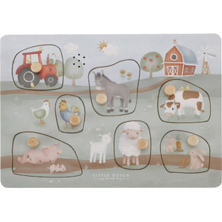 Παιδικό Puzzle Little Dutch Σφηνώματα Με Ήχους Little Farm 7 Κομμάτια