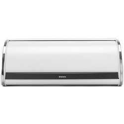 Brabantia Ψωμιέρα Μεταλλική Λευκή Στρογγυλή 44,7 x 26,8 x 17,3cm