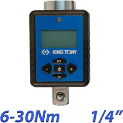 KING TONY 34207-1A Ηλεκτρονικό δυναμόκλειδο 6-30Nm 1/4