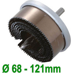 TOPMAN 2077-121 Ποτηροτρύπανο Ξύλου O68-121mm Βάθος 30mm (7 τεμ)