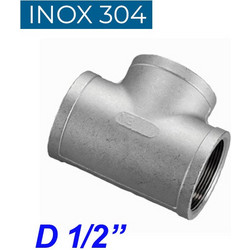 INOX 304 Ταυ θηλυκό 1/2"