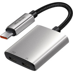 Mcdodo 2in1 Audio Adapter 2in1 USB-C to 2x USB-C - (CA-5570)